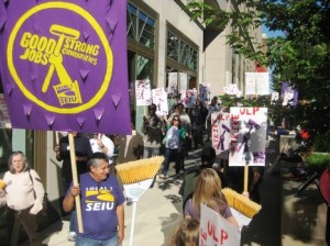 janitor picket line